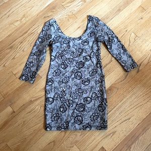 Forever 21 form-fitting long sleeve dress